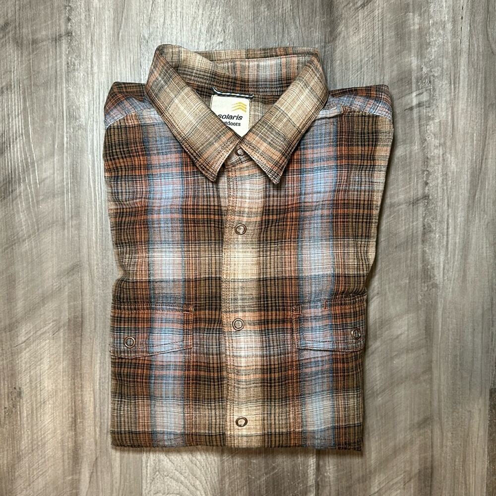 Solaris Outdoor Short Sleeve Snap Button - Large